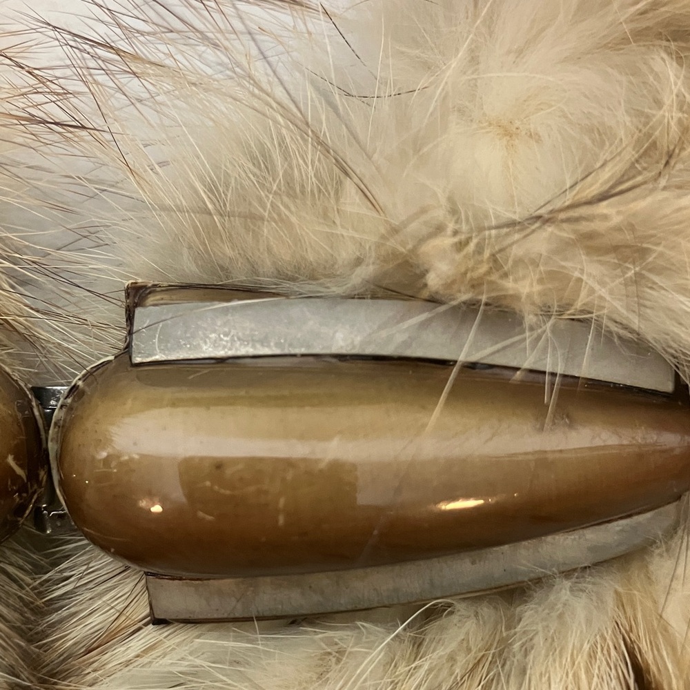 Fur Collar With Toggle Closure - image 5